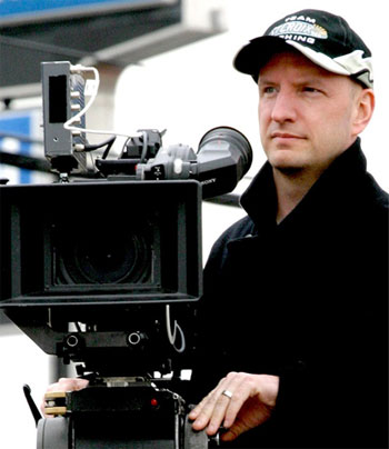 A filmmaker filmmaking.